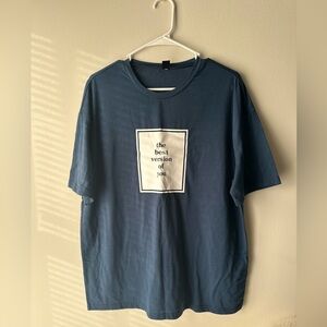 Oversized Blue Graphic T-Shirt